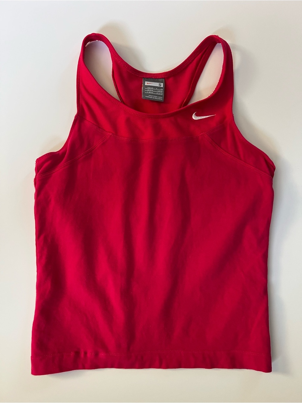 Vintage Nike Racerback Tank Top with Built-In Sports Bra
